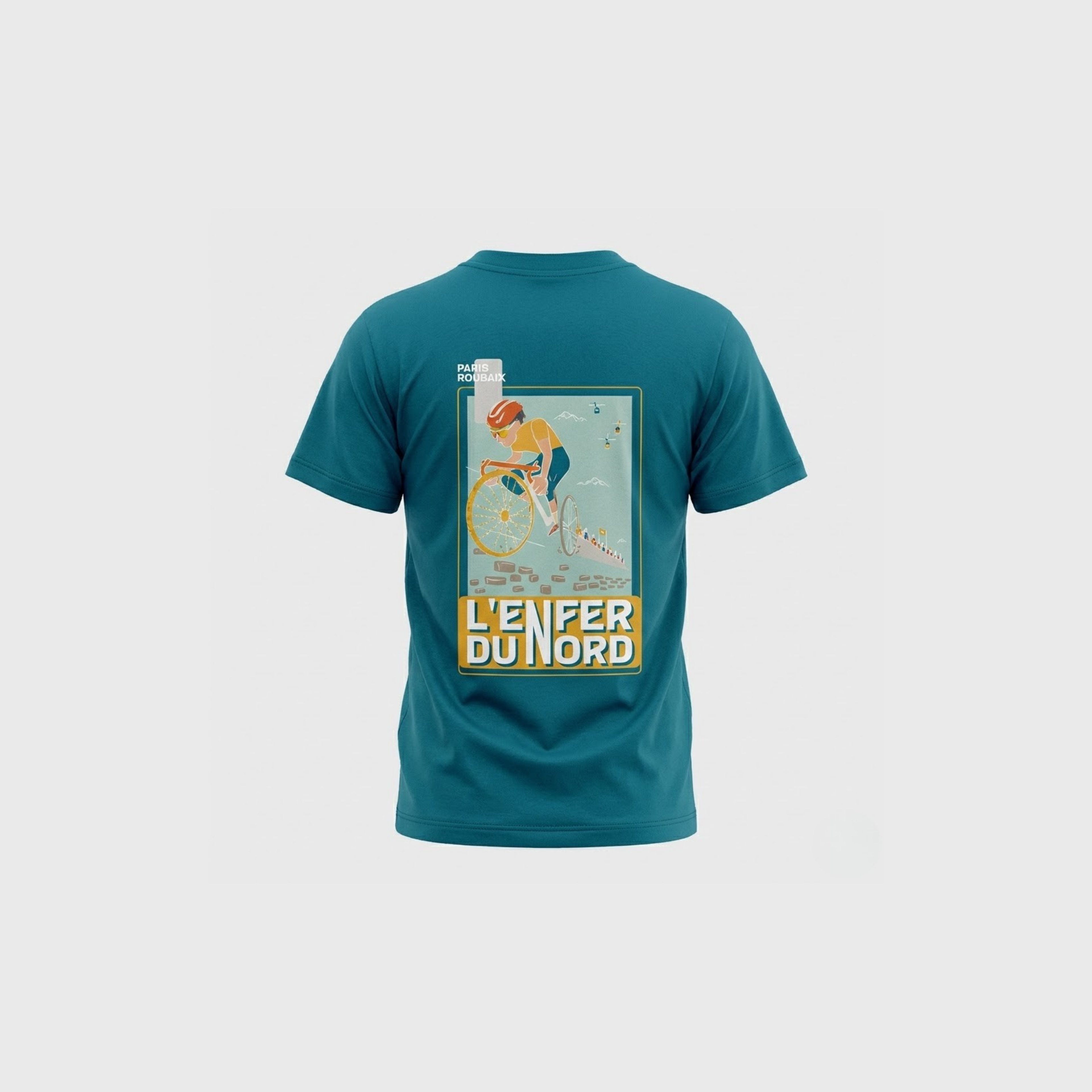 T-shirt Enfant Paris Roubaix La Route du Nord Bleu