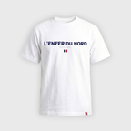 T-shirt Paris Roubaix "France" Mixte Blanc