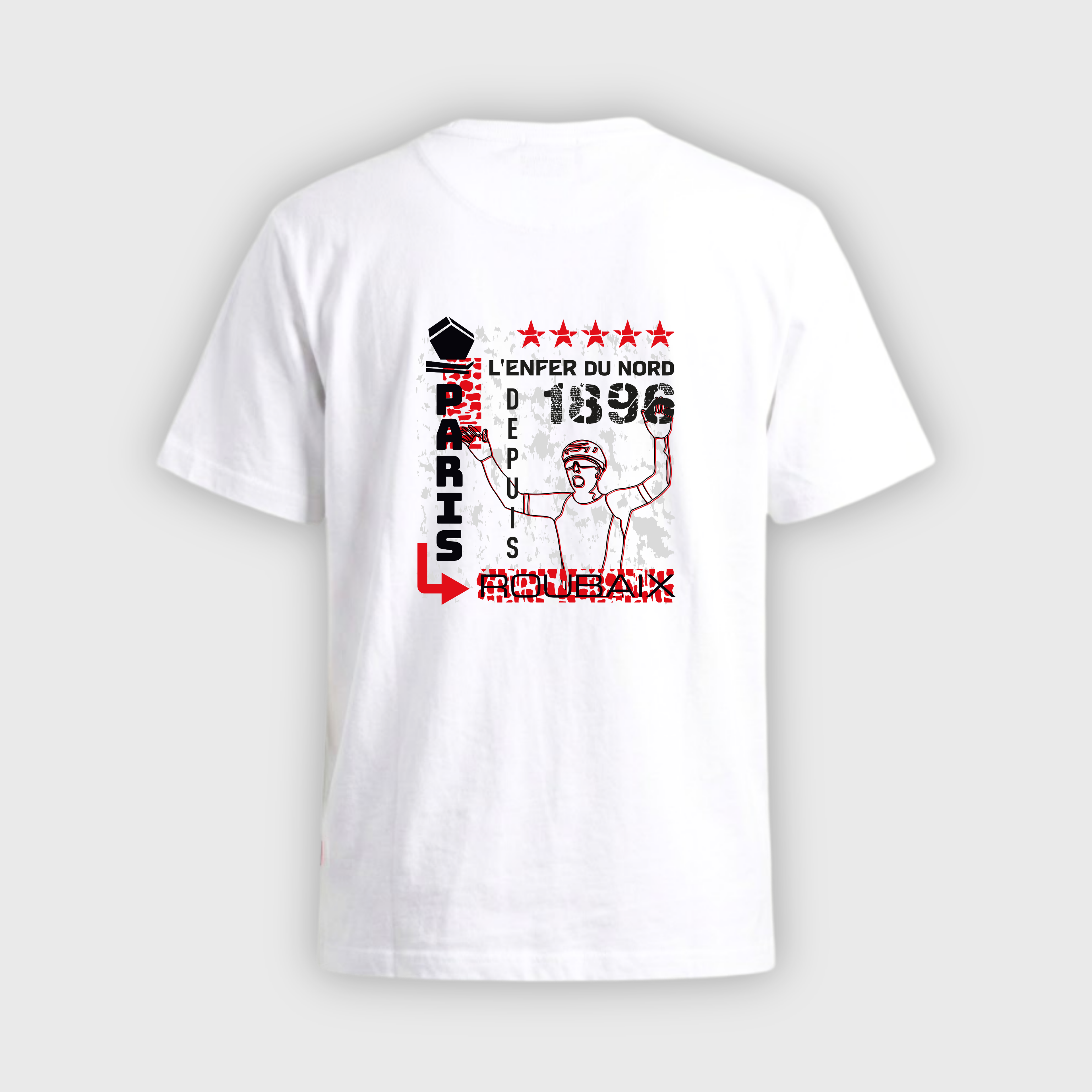 T-shirt Paris Roubaix Victory Mixed White