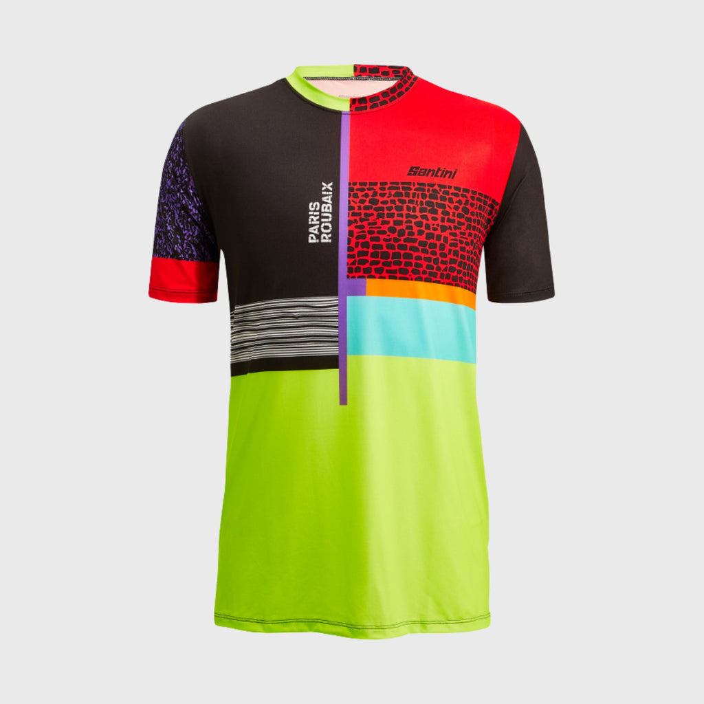T-shirt Technique Santini Paris Roubaix X Forger des Heroes Homme Multicouleur