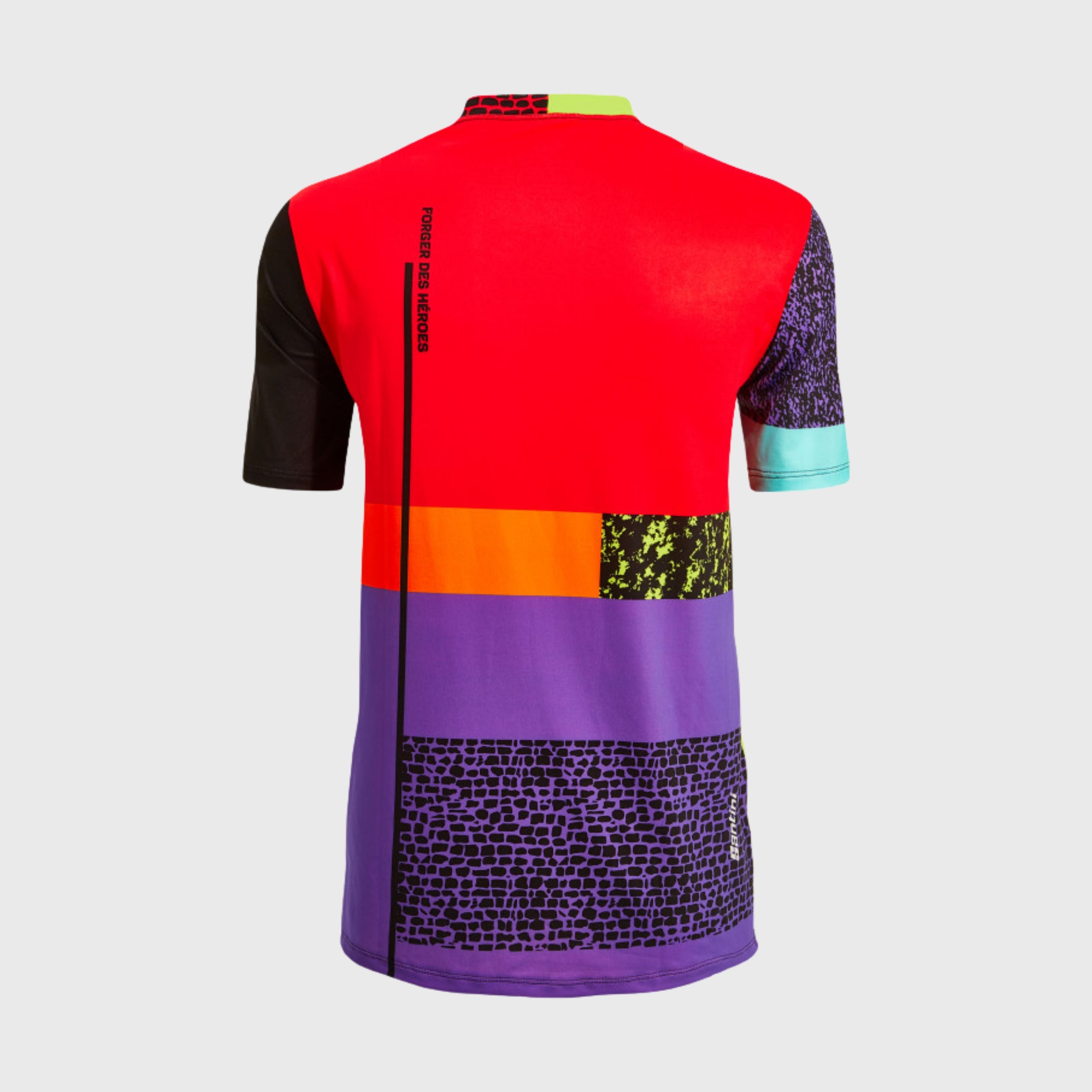 T-shirt Technique Santini Paris Roubaix X Forger des Heroes Homme Multicouleur