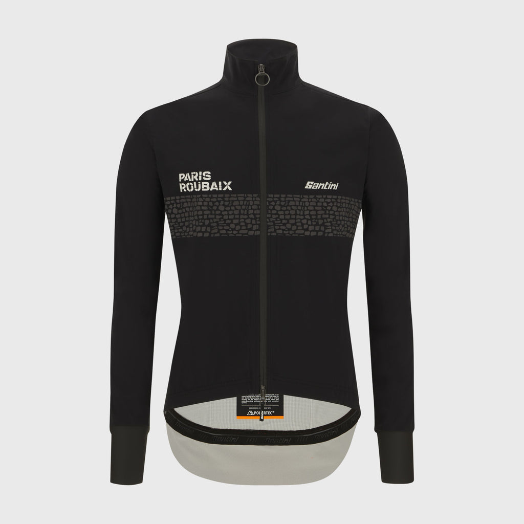 Veste d'Hiver Santini Paris Roubaix X Enfer du Nord Homme Noir