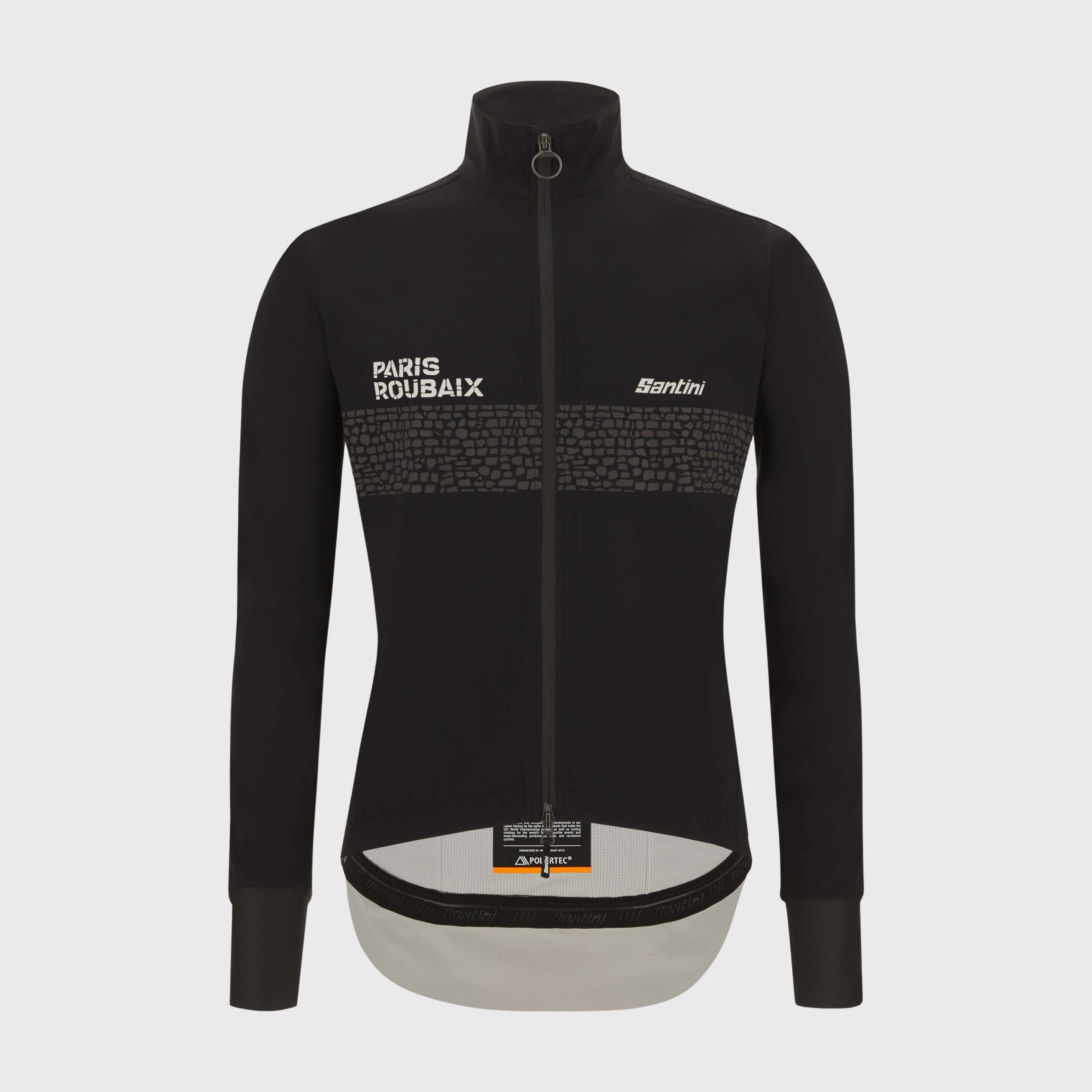 Veste d'Hiver Santini Paris Roubaix X Enfer du Nord Homme Noir