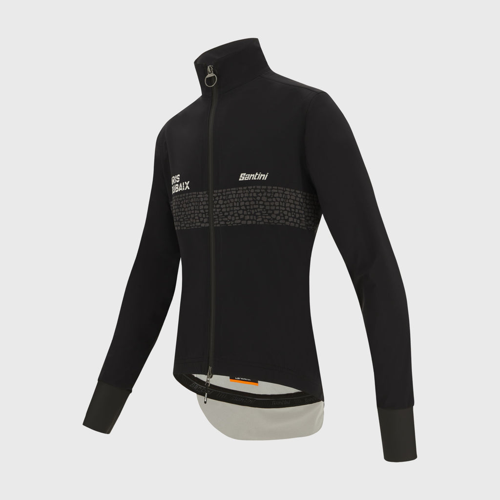 Veste d'Hiver Santini Paris Roubaix X Enfer du Nord Homme Noir