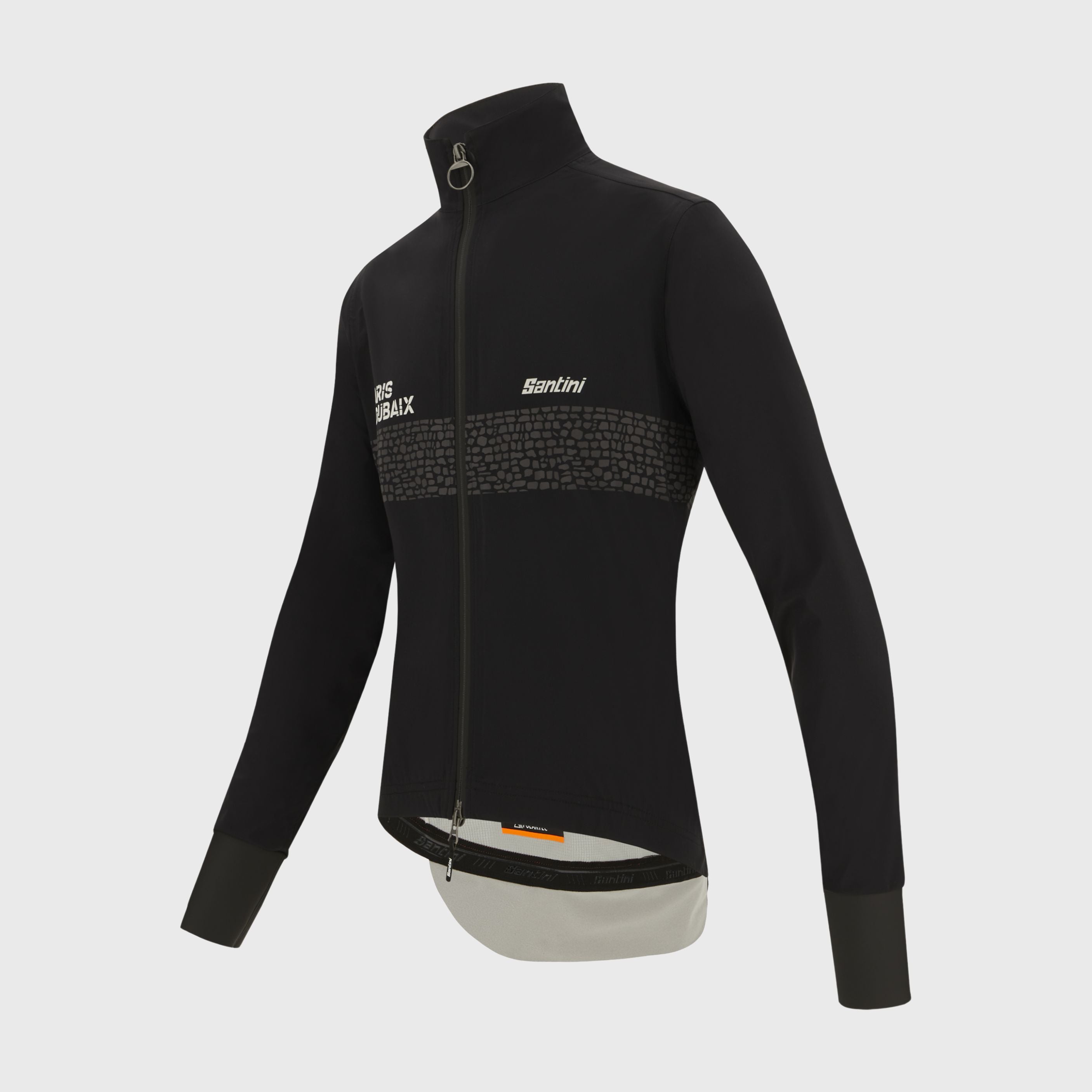 Veste d'Hiver Santini Paris Roubaix X Enfer du Nord Homme Noir