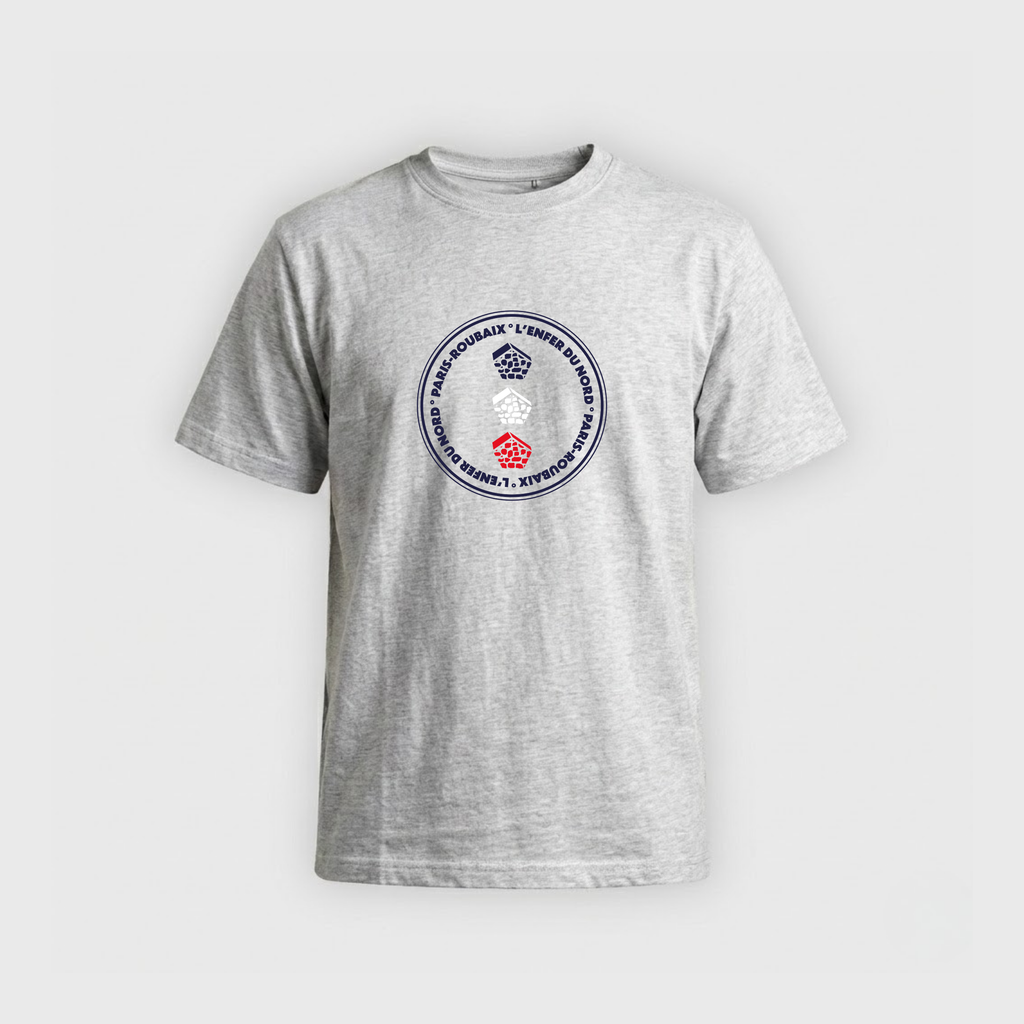 T-shirt Paris Roubaix French Circle Mixed Grey