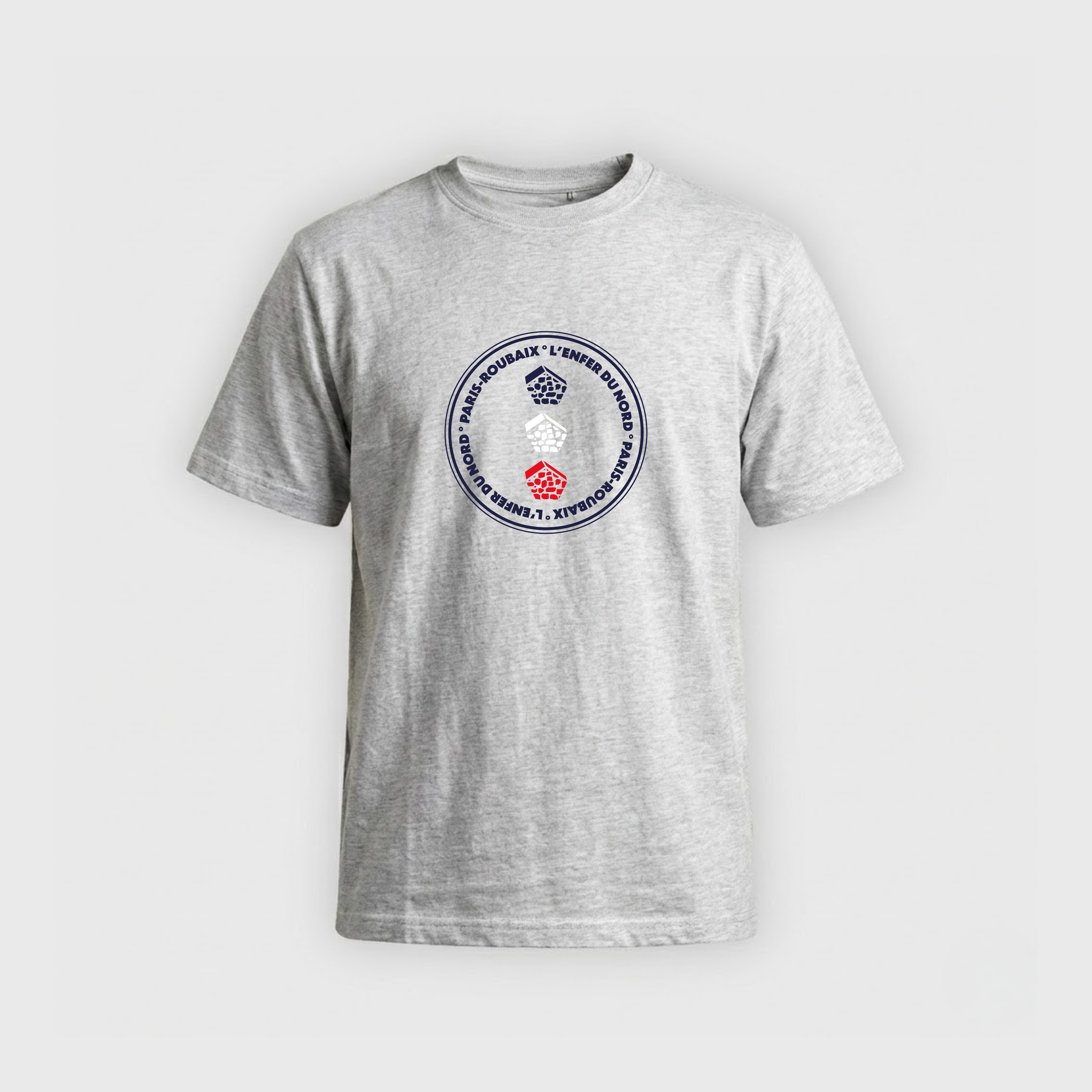 T-shirt Paris Roubaix French Circle Mixed Grey