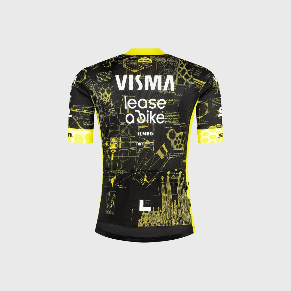 Maillot Cyclisme Enfant VISMA noir TDF 2026