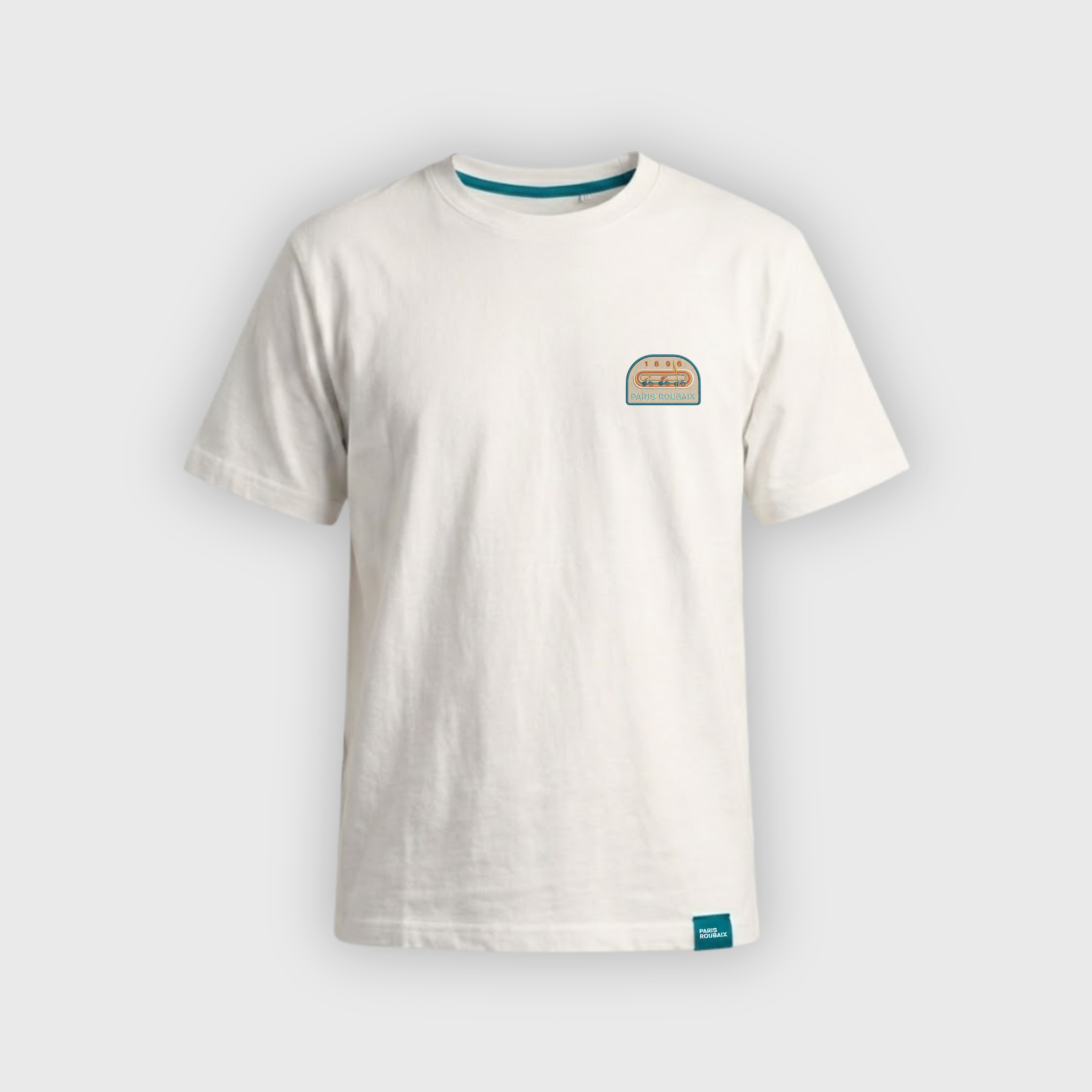 T-shirt Paris Roubaix Vélodrome Beige Mixte