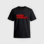 T-shirt Paris Roubaix Logo Mixte Noir/Rouge