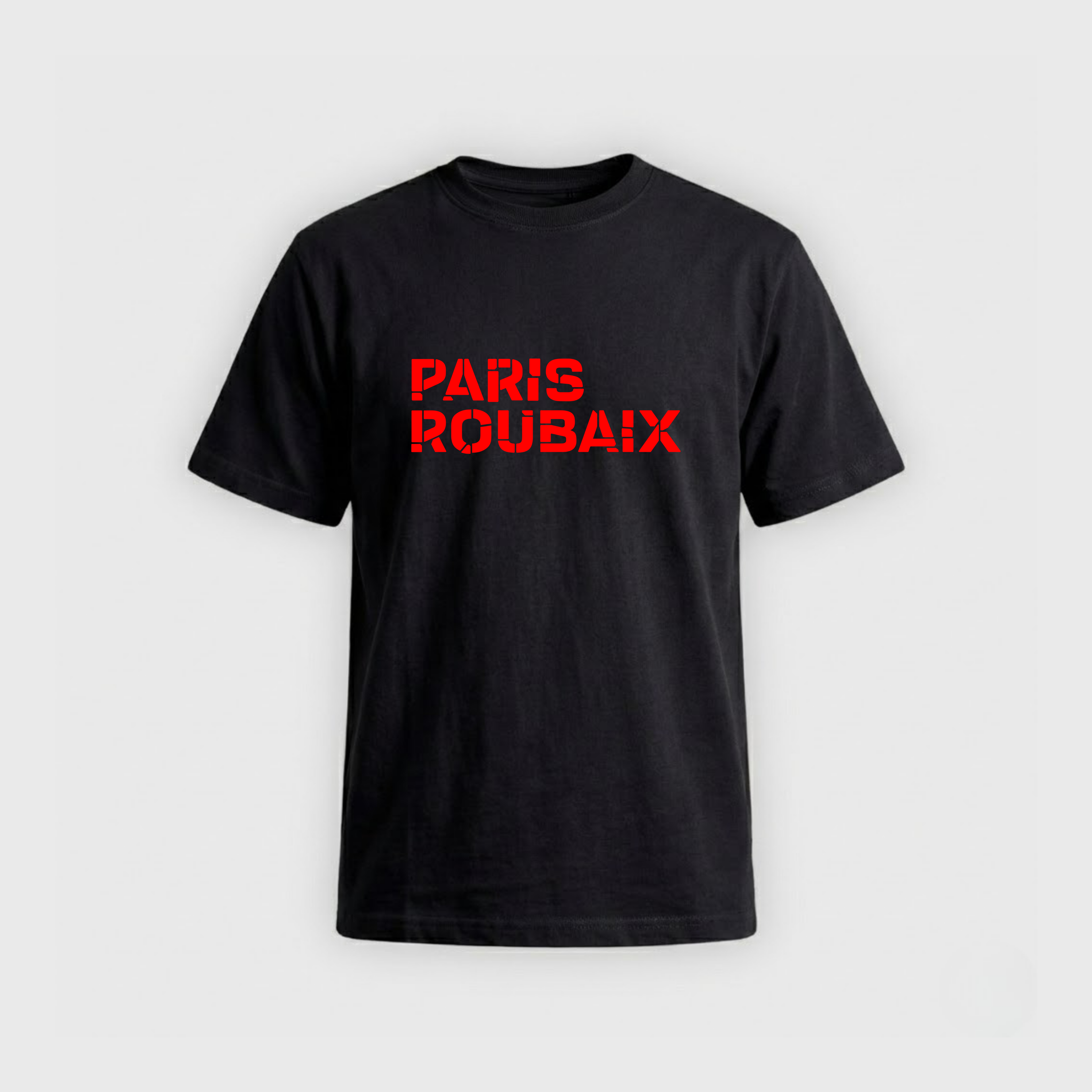 T-shirt Paris Roubaix Mixed Logo Black/Red