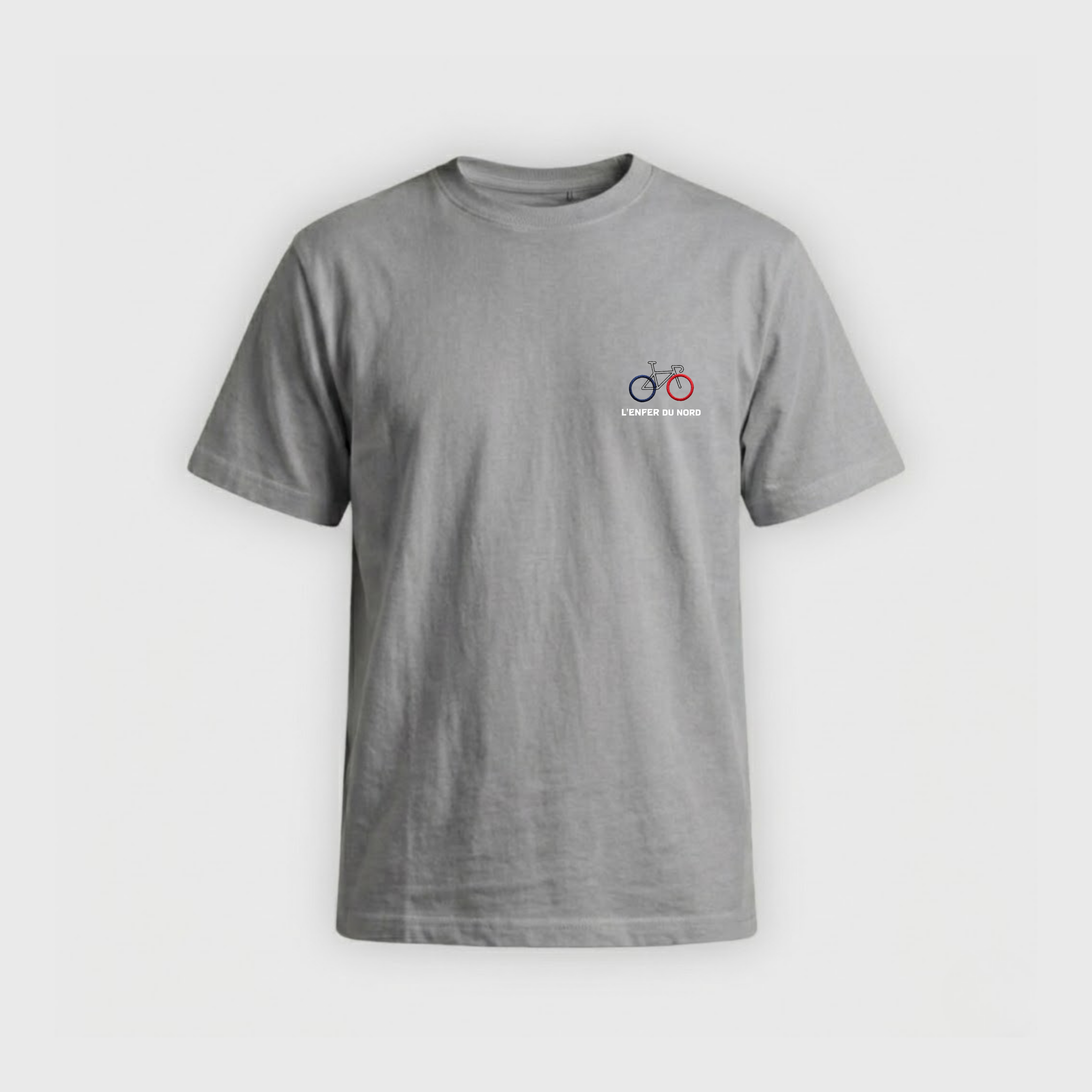 Unisex Grey Tricolour Paris Roubaix T-shirt