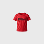 T-shirt Paris Roubaix Logo Bébé Rouge