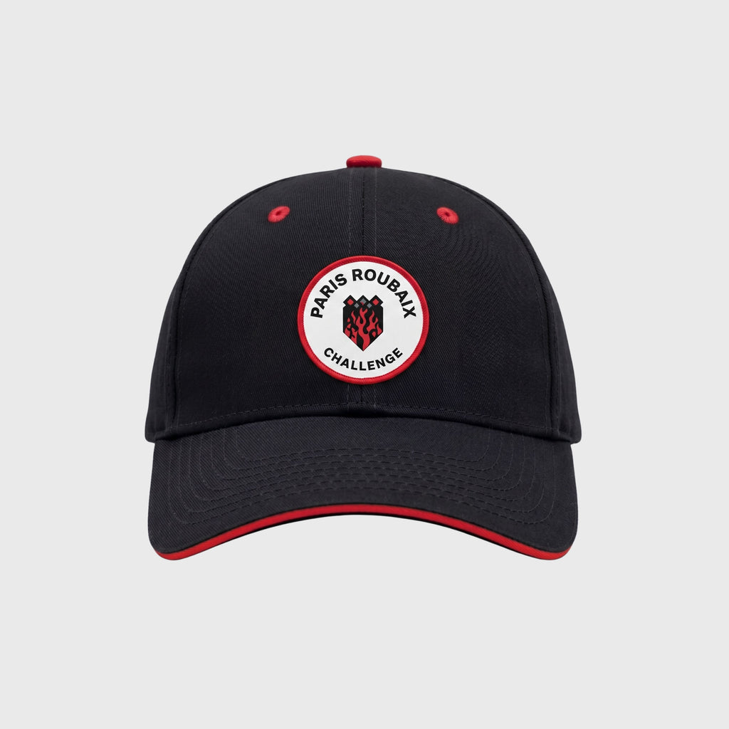 Cap Paris Roubaix Challenge Logo Patch Black