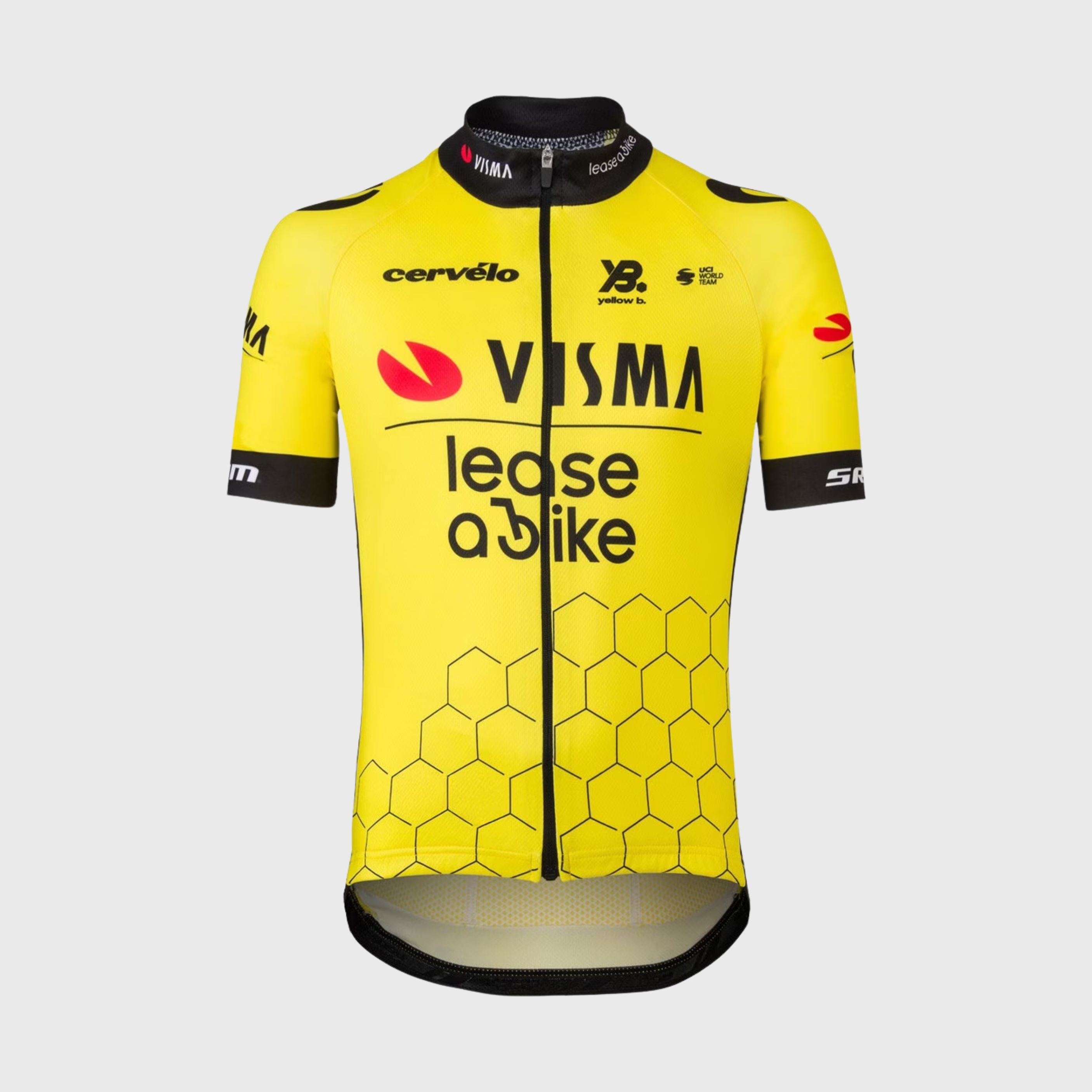 Children's Cycling Jersey Visma Jumbo Lease a Bike 2025 Yellow