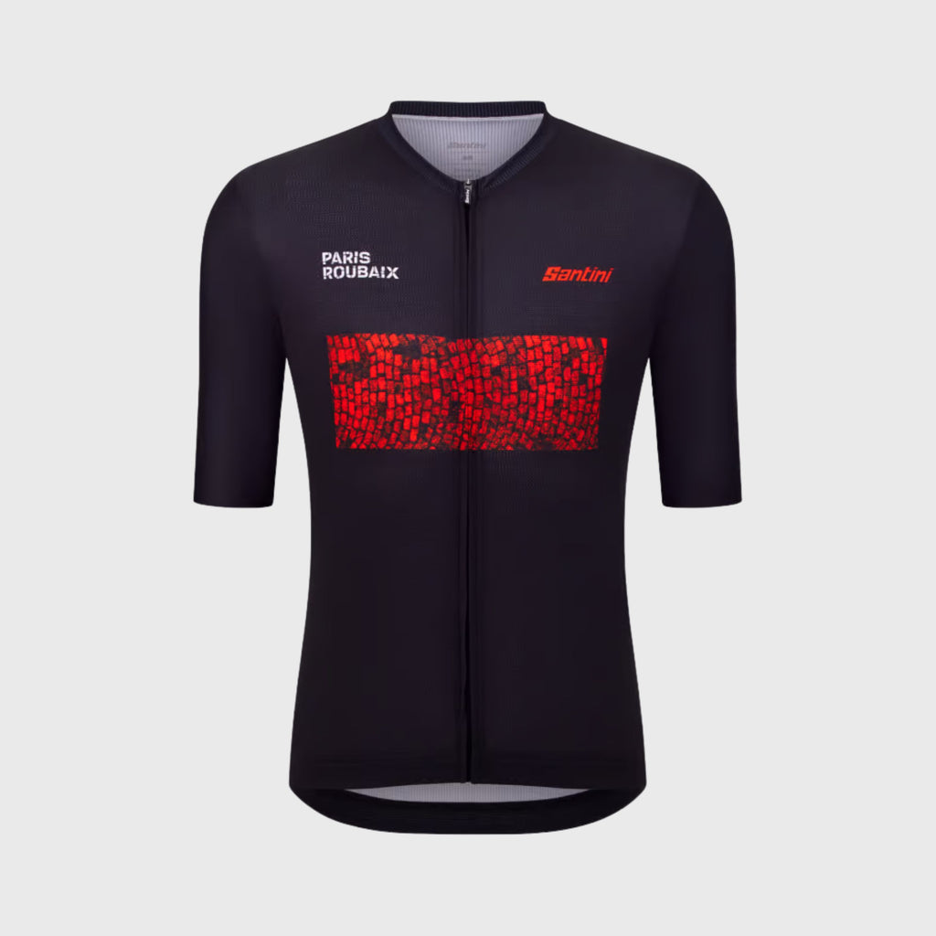 Paris Roubaix Santini 2026 Short Sleeve Unisex Cycling Jersey