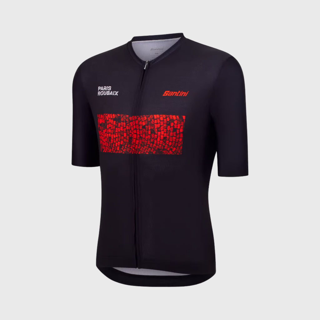 Paris Roubaix Santini 2026 Short Sleeve Unisex Cycling Jersey