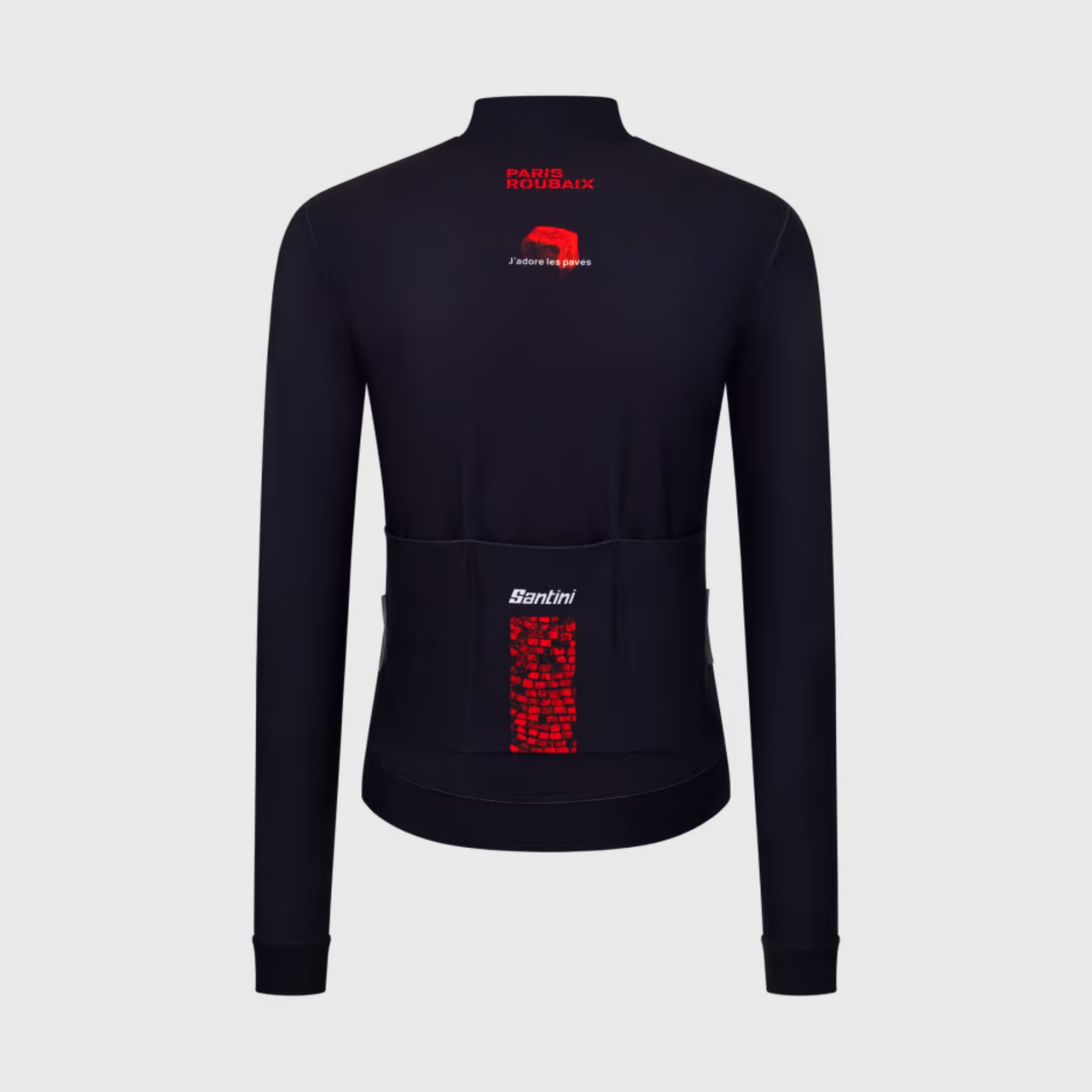 Paris Roubaix Santini 2026 Long Sleeve Cycling Jersey Unisex