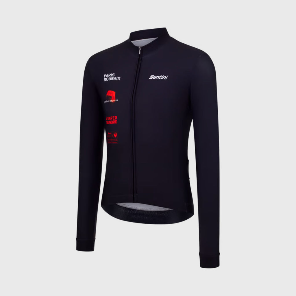 Paris Roubaix Santini 2026 Long Sleeve Cycling Jersey Unisex