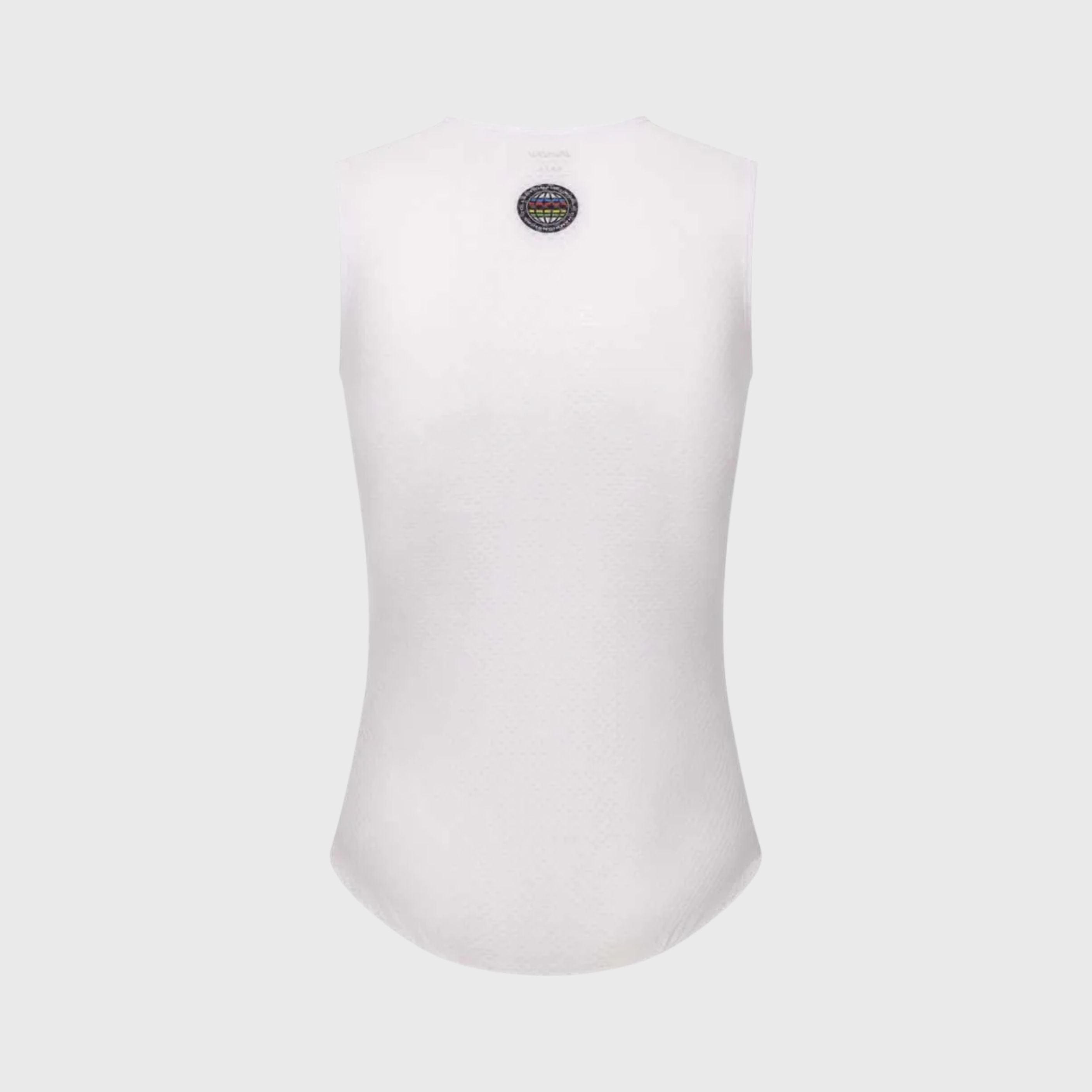 Santini UCI White Sleeveless Cycling Jersey