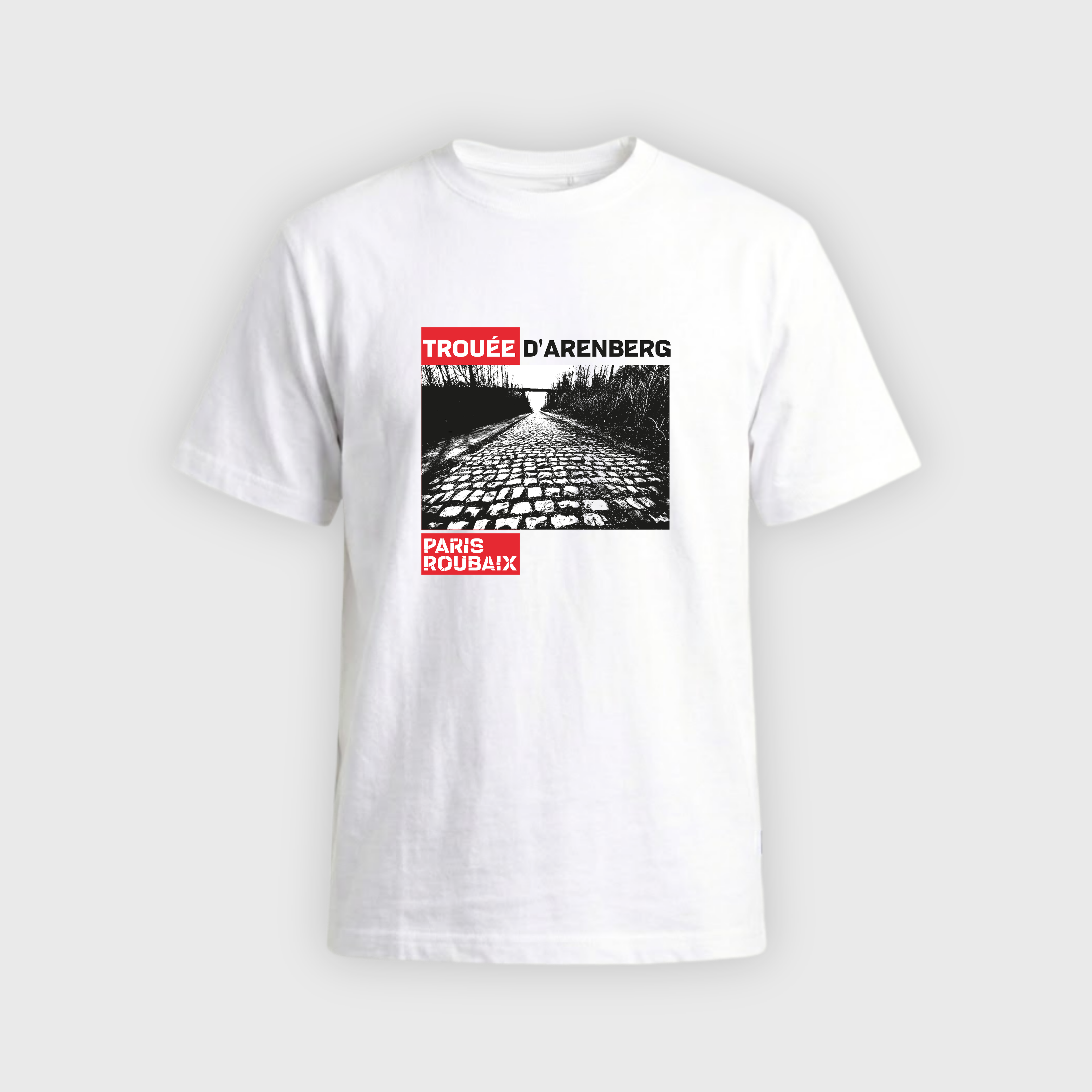 Men's White Paris-Roubaix Trouée T-Shirt