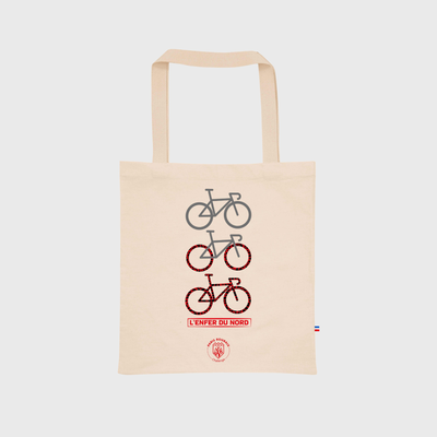Tote Bag Paris Roubaix Challenge La Flahute 2023 Natural Beige