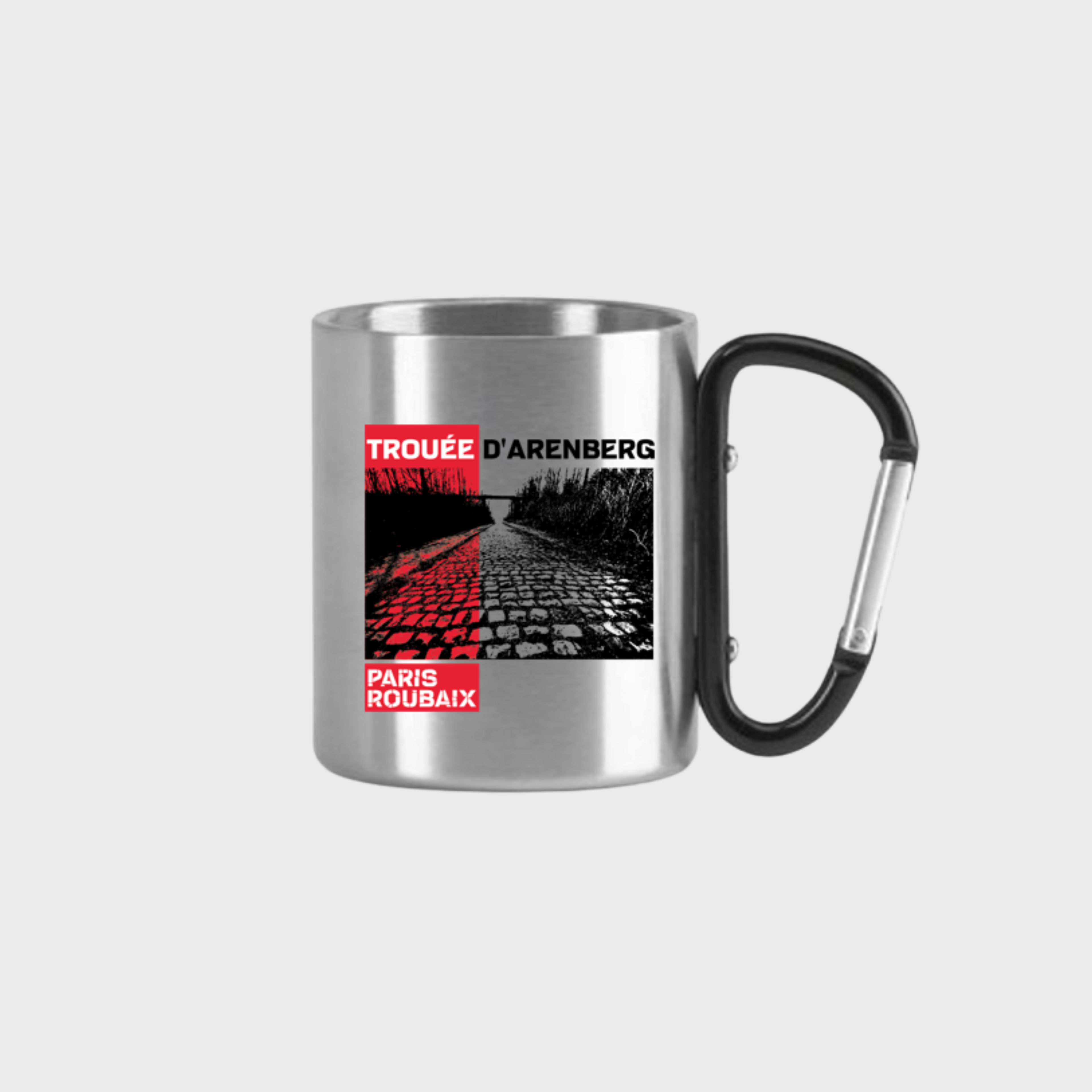 Mug Popote Paris Roubaix Trouée d'Arenberg Argent