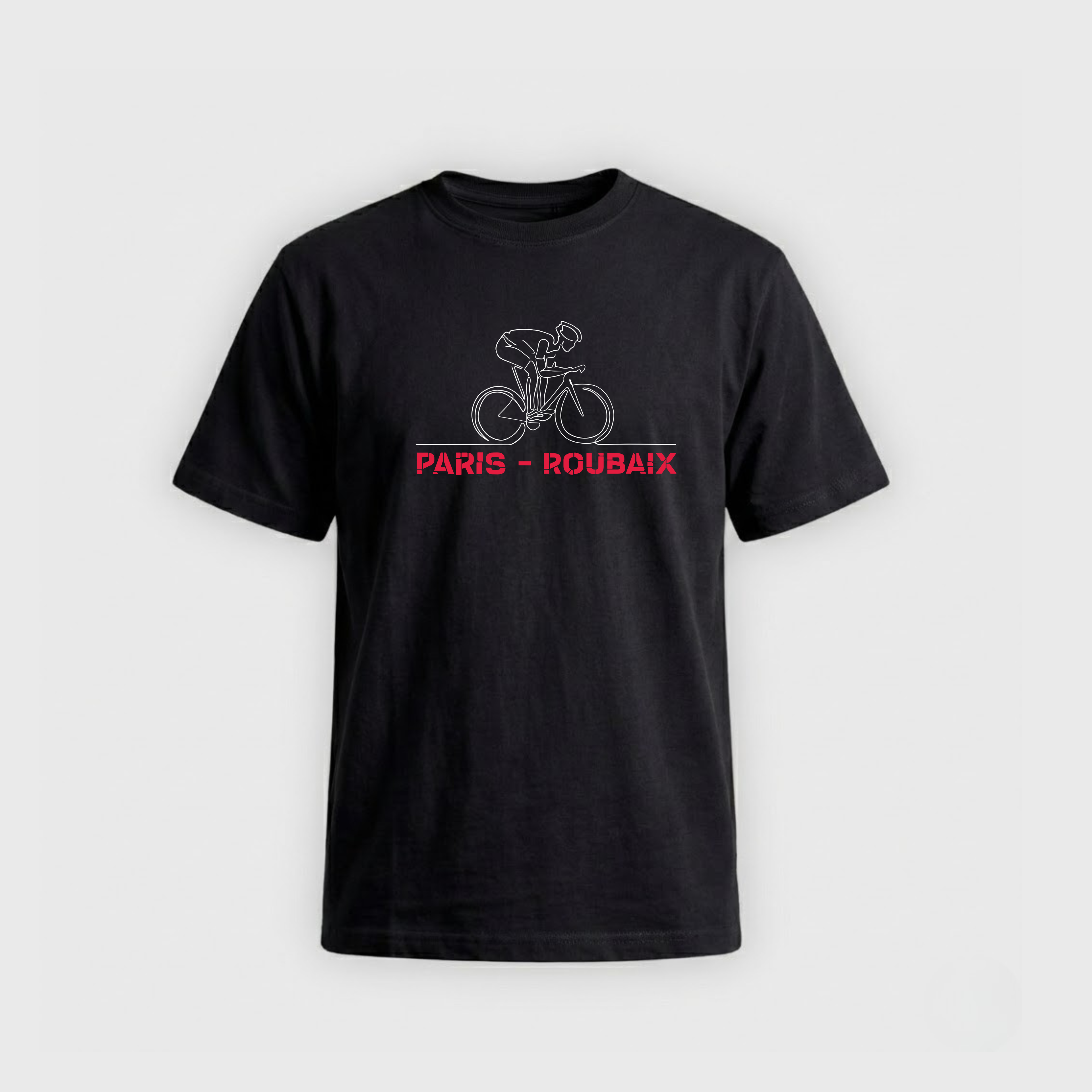 T-shirt Paris Roubaix Mixed Course Black