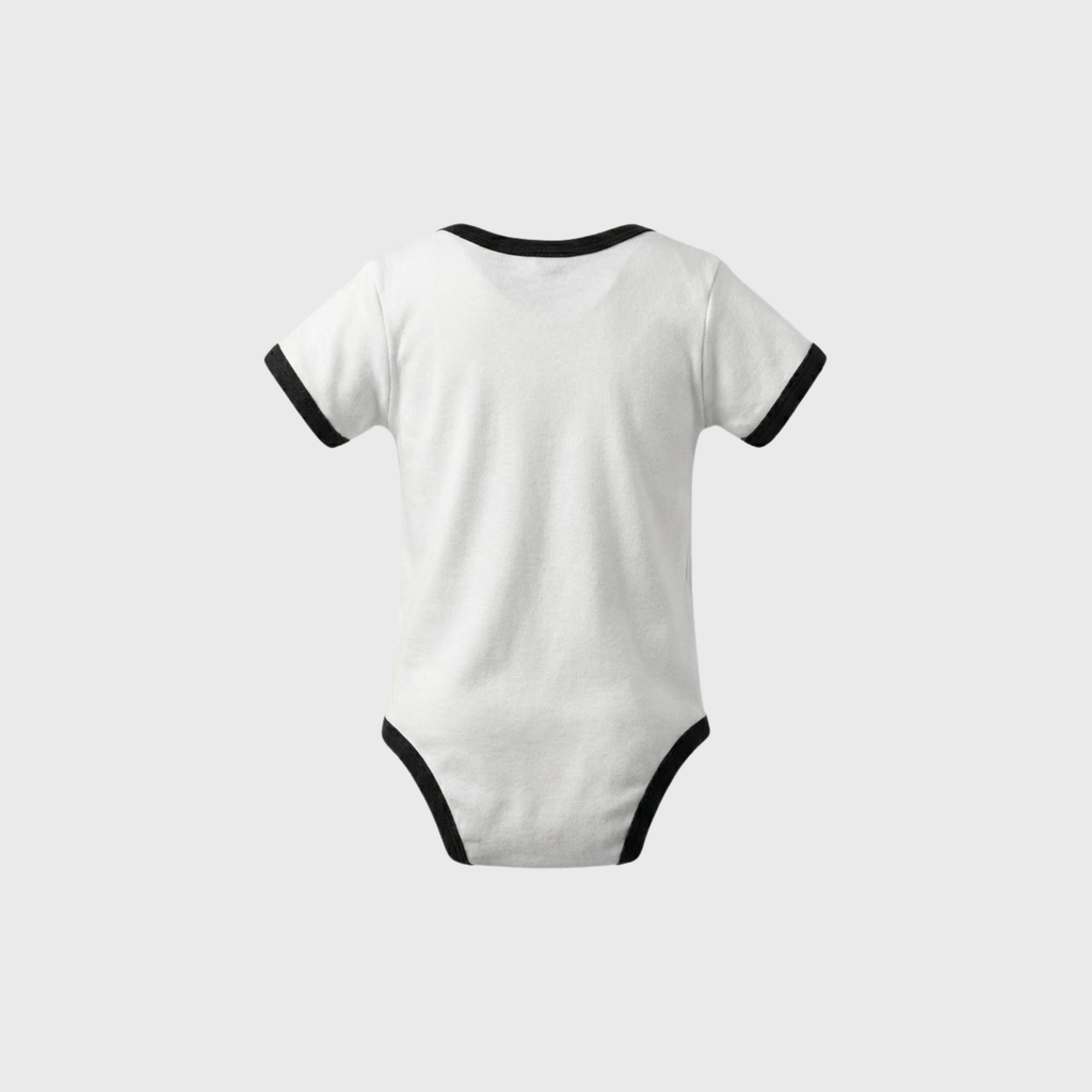Baby Paris Roubaix Logo Bodysuit White