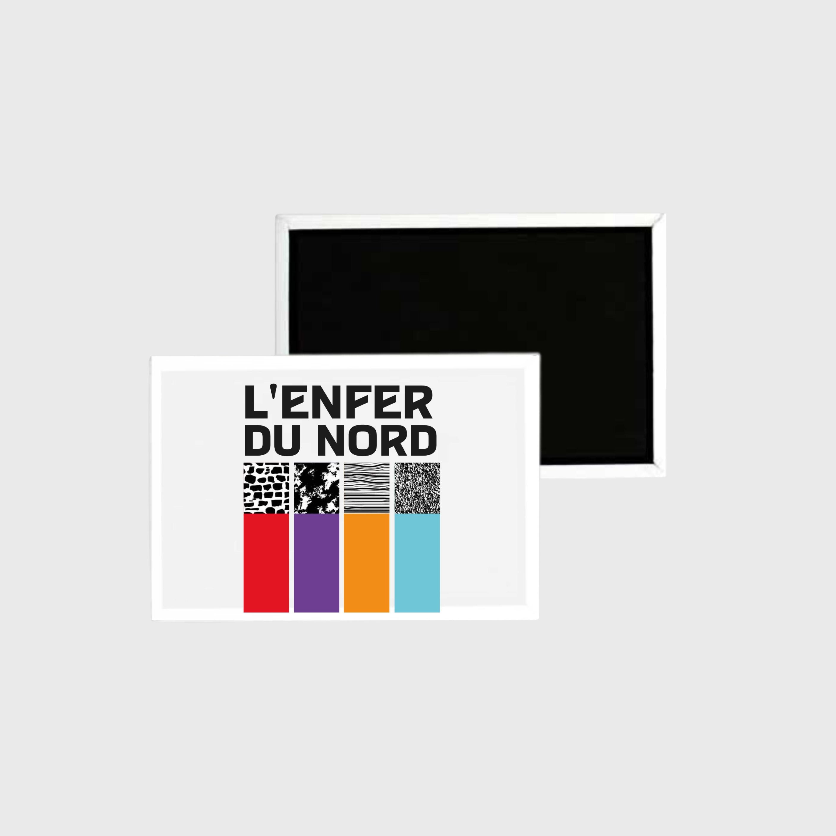 Magnet Paris Roubaix Enfer Blanc