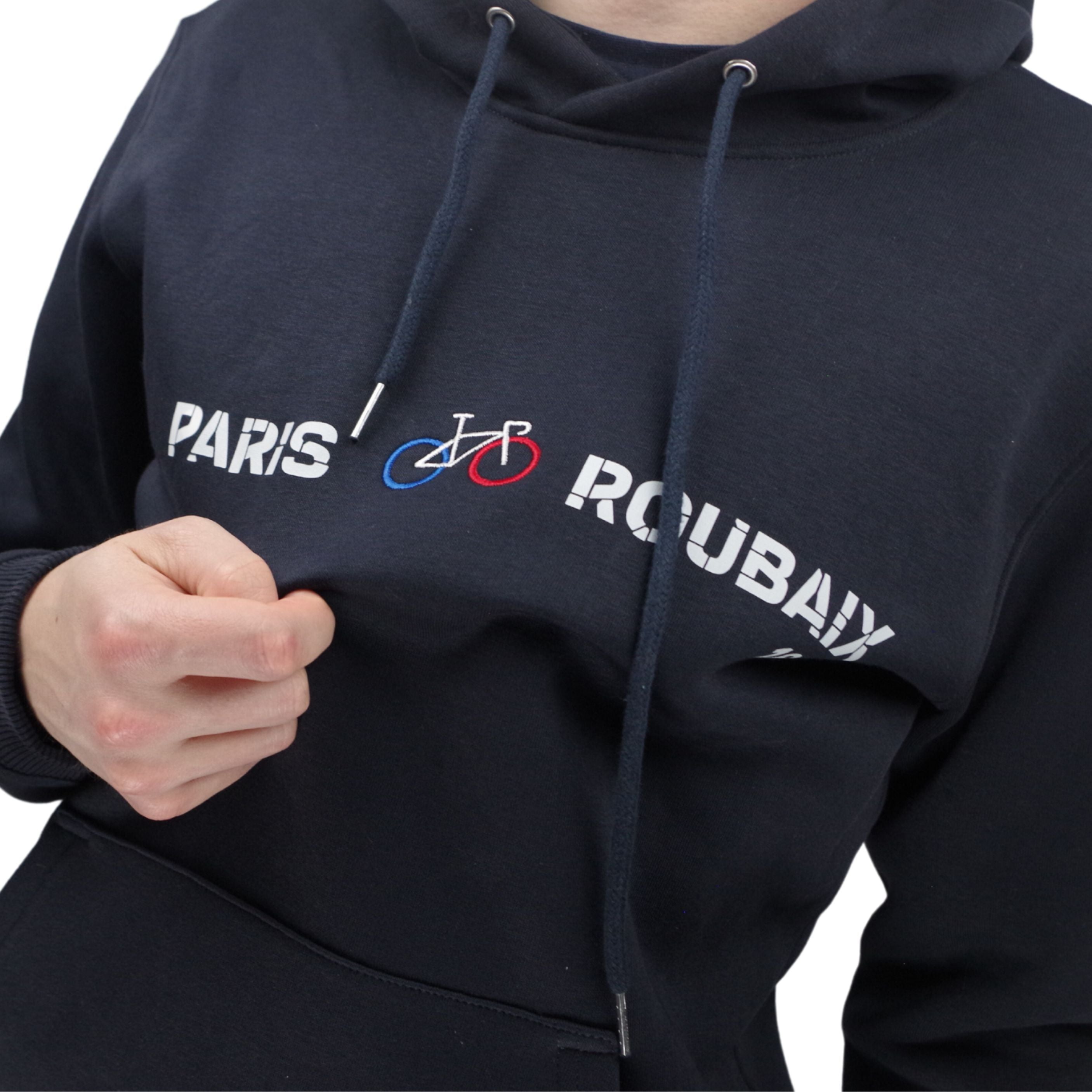 Unisex Paris Roubaix "1896" Navy Blue Hoodie