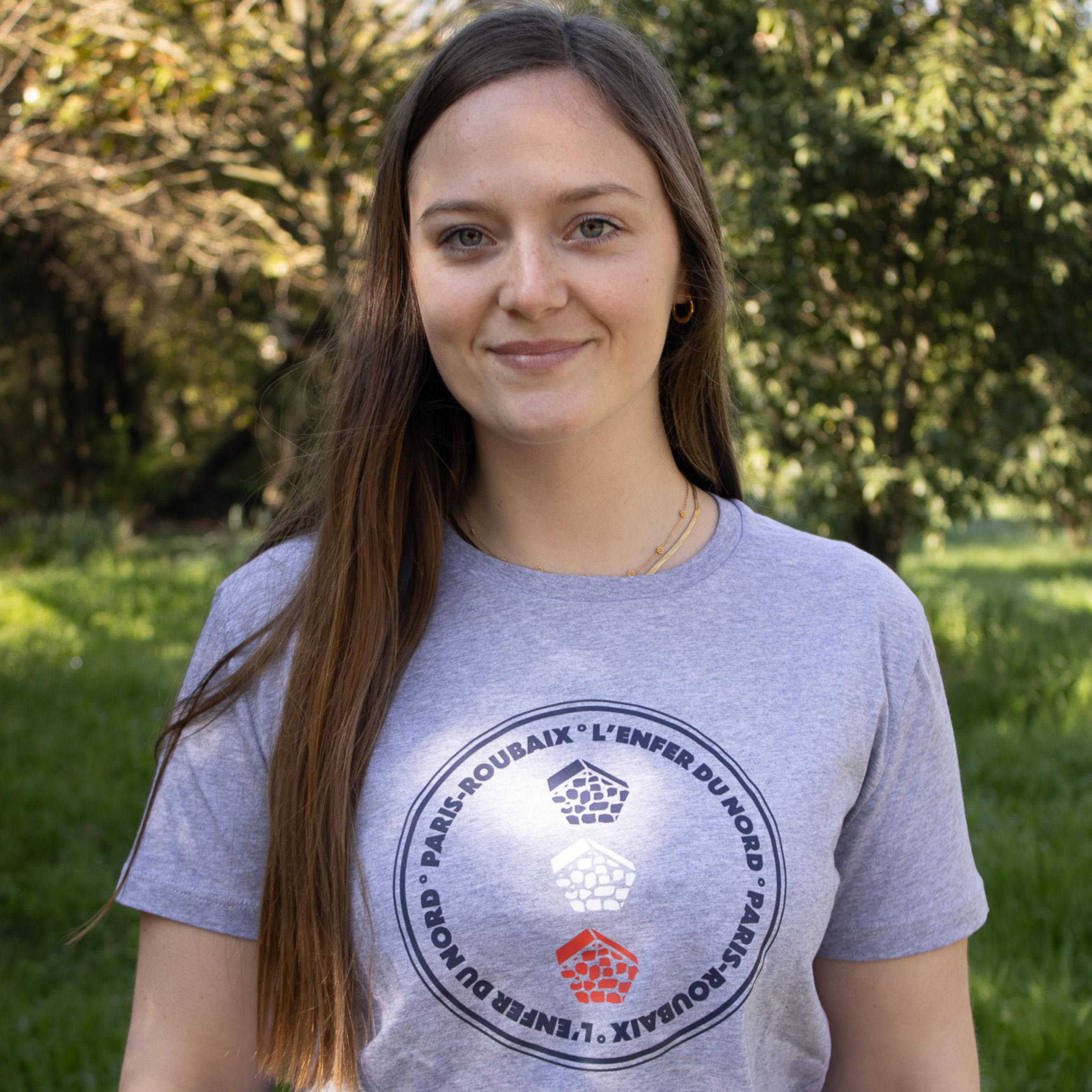 T-shirt Paris Roubaix French Circle Mixed Grey