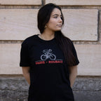 T-shirt Paris Roubaix Parcours Mixte Noir