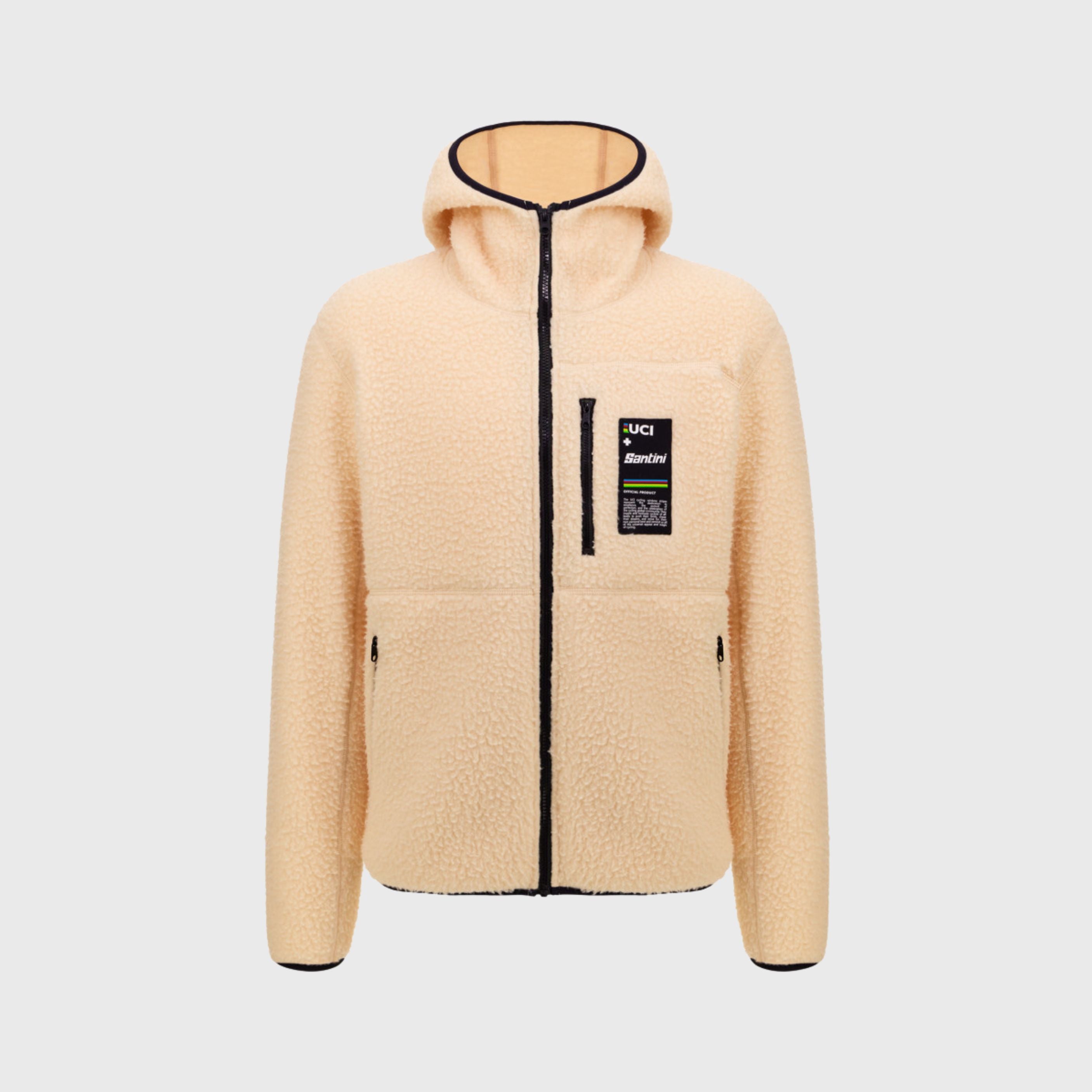 UCI World Championship Hooded Fleece Unisex Beige